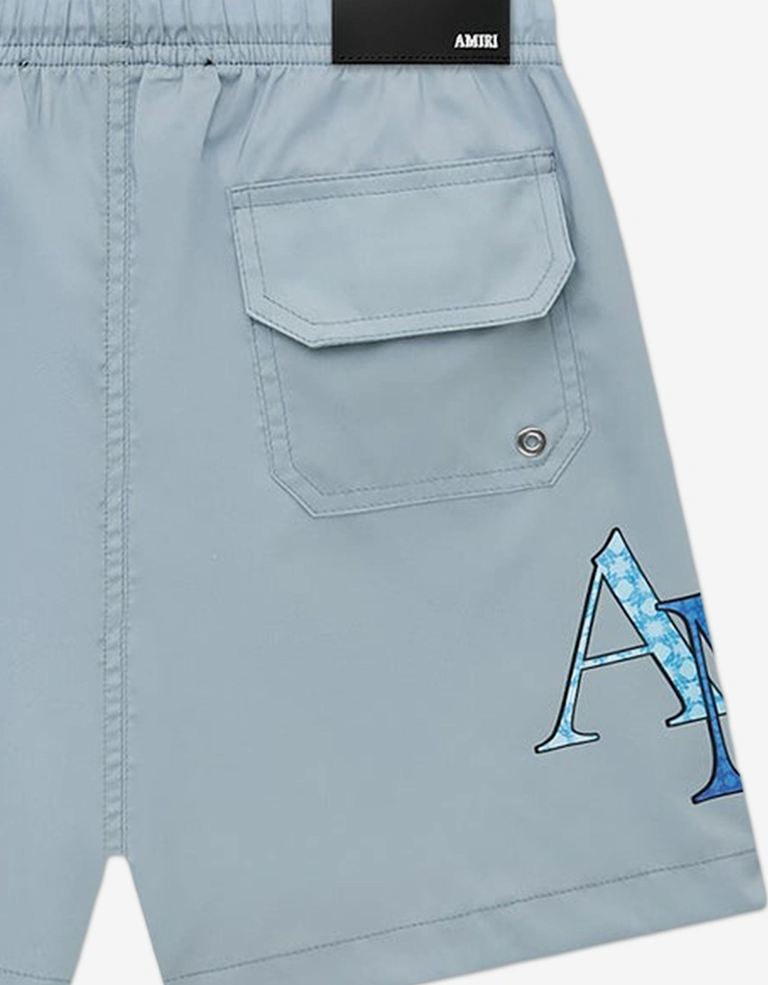Boys Staggered Swim Shorts in Blue