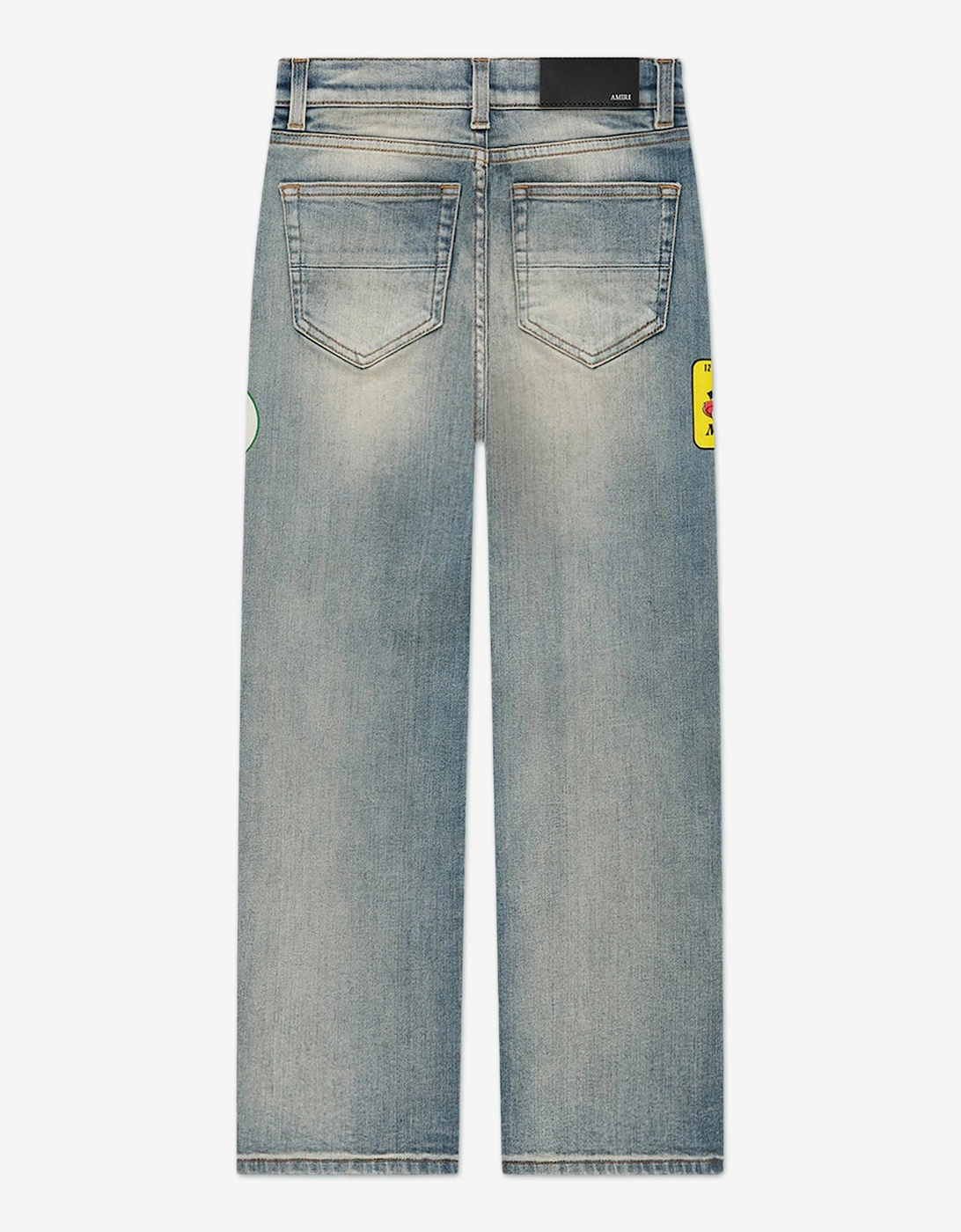 Kids Station Patch Straight Jeans in Blue