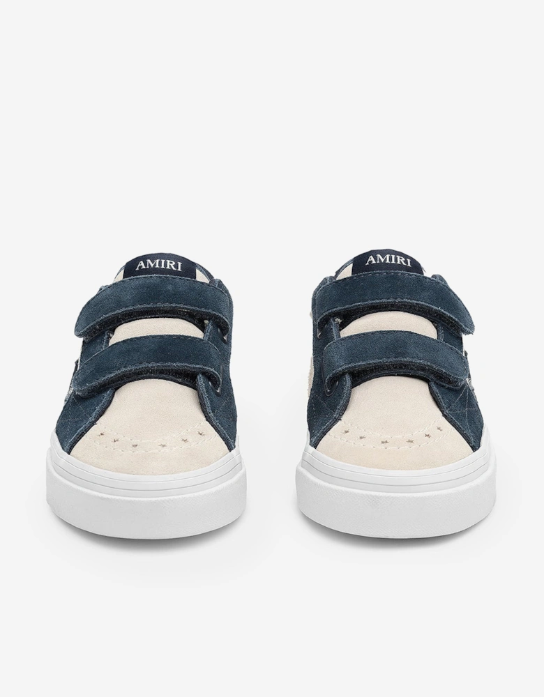 Kids Leather Sunset Skate Low Trainers in Navy