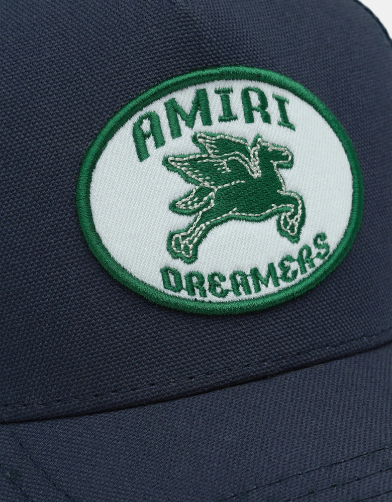 Kids Dreamers Patch Trucker Cap in Navy