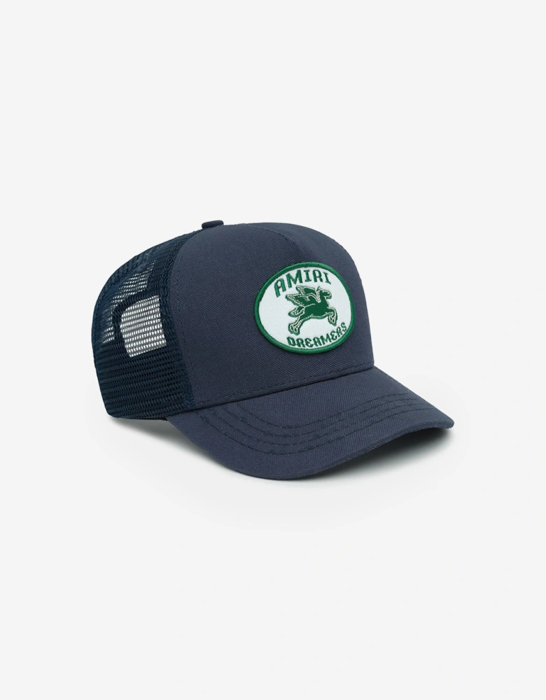 Kids Dreamers Patch Trucker Cap in Navy