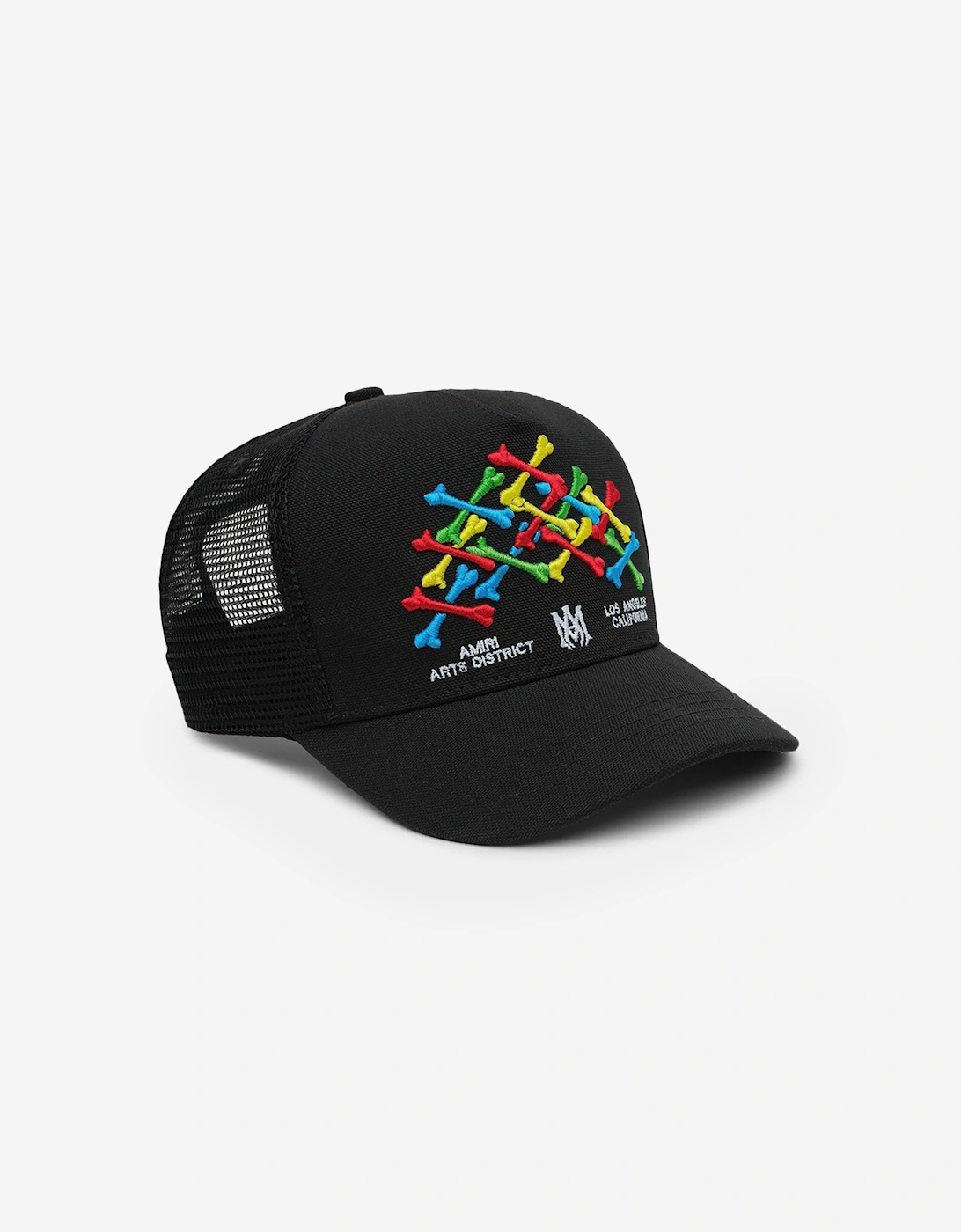 Kids Bones Trucker Cap in Black