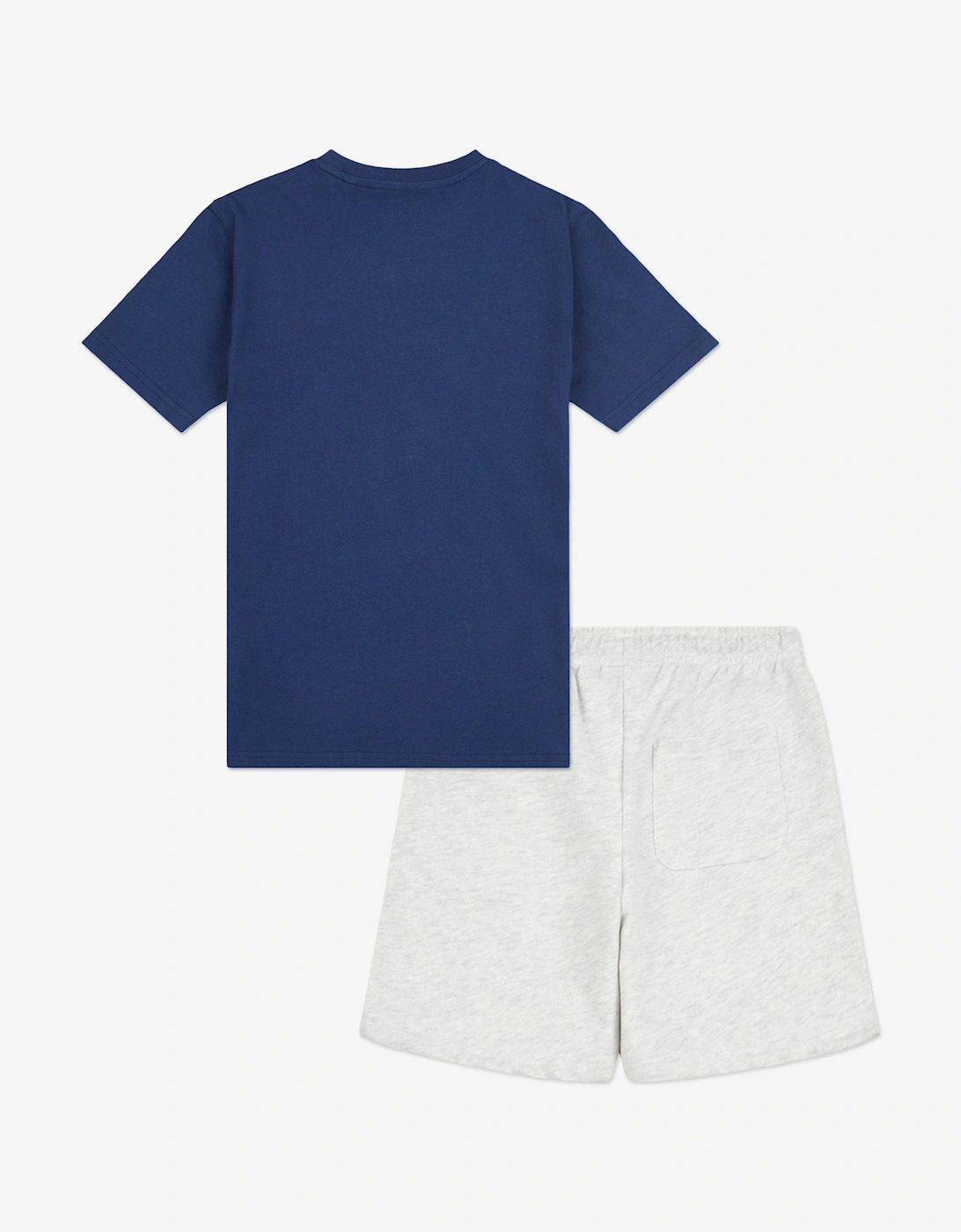 Boys 327 Circle Graphic T-Shirt and Shorts Set in Navy