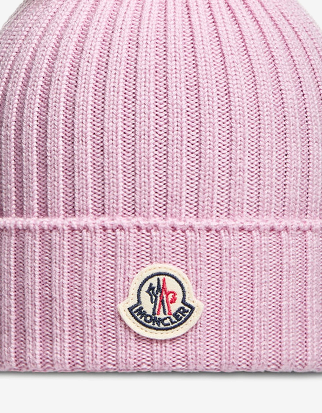 Girls Knitted Pom Pom Hat in Pink