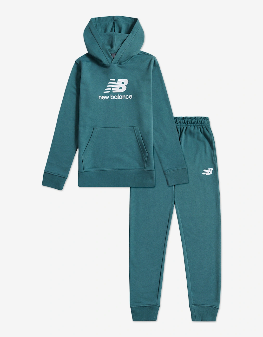 Boys Stacked Logo Tracksuit in Green, 5 of 4