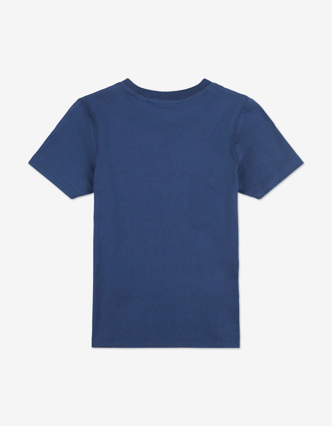 Boys Stacked Logo T-Shirt in Navy