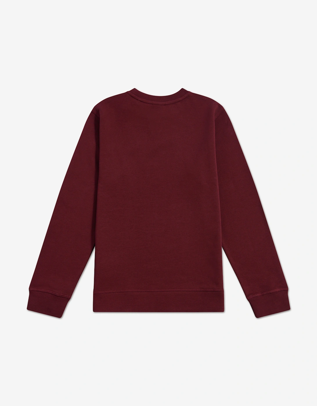 Boys French Terry Small Logo Sweatshirt in Red