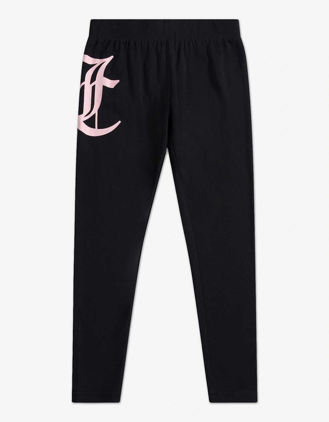 Juicy Couture Girls Black 'S Logo Leggings In  14 Years/15 Years Size 14 Kids