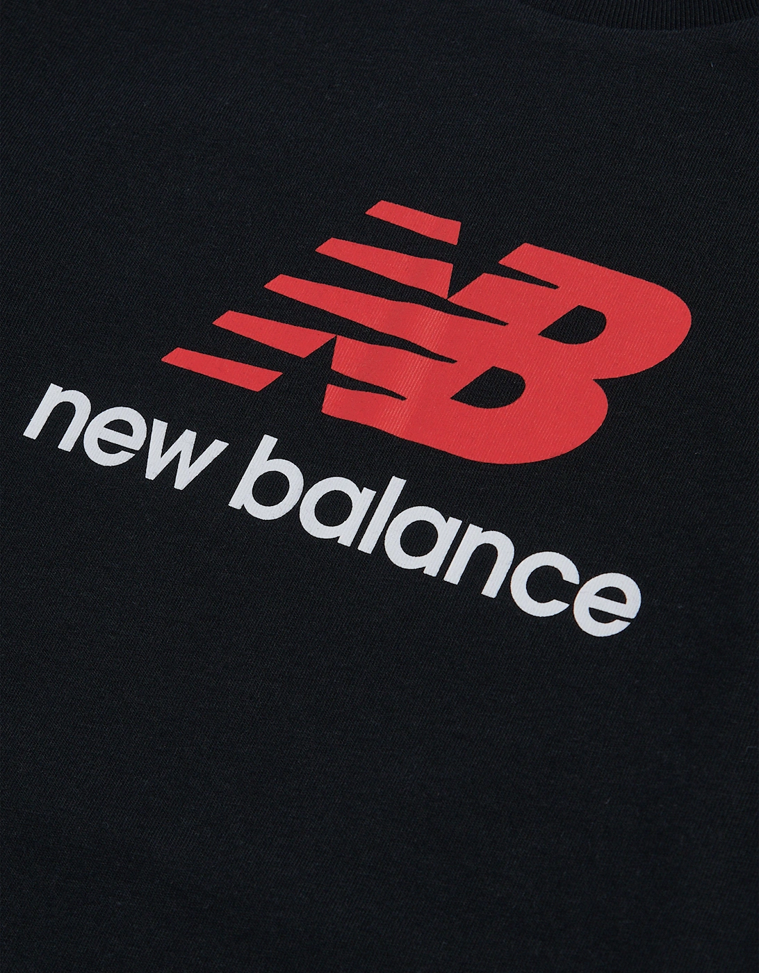 Boys Jersey Stacked Logo T-Shirt in Black