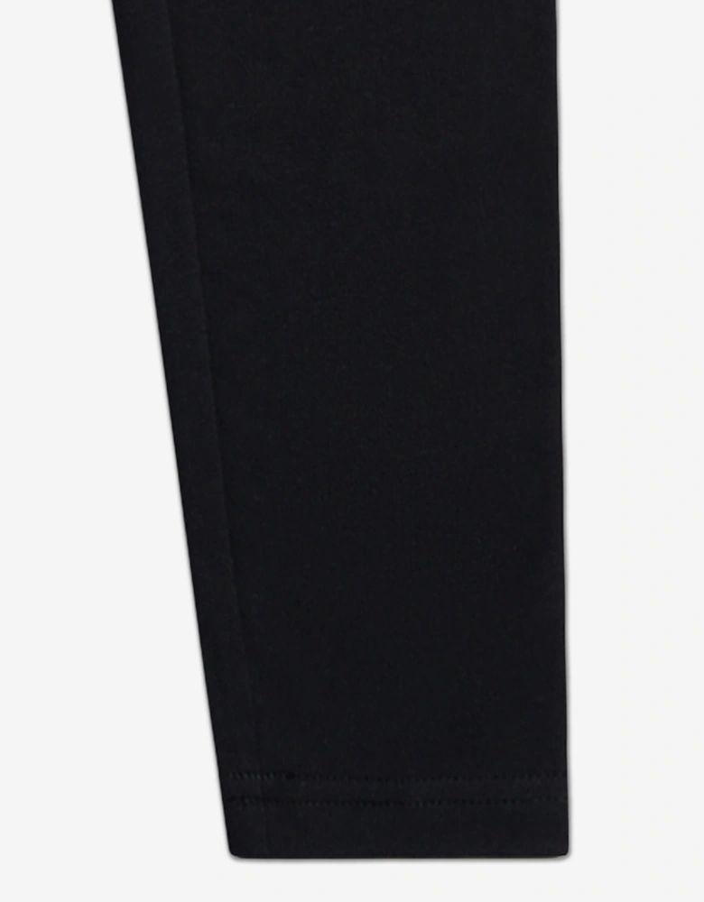 Girls Large Logo Leggings in Black