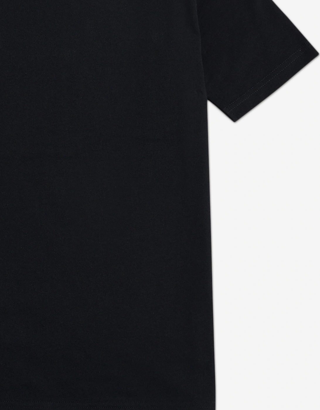 Boys Jersey Stacked Logo T-Shirt in Black
