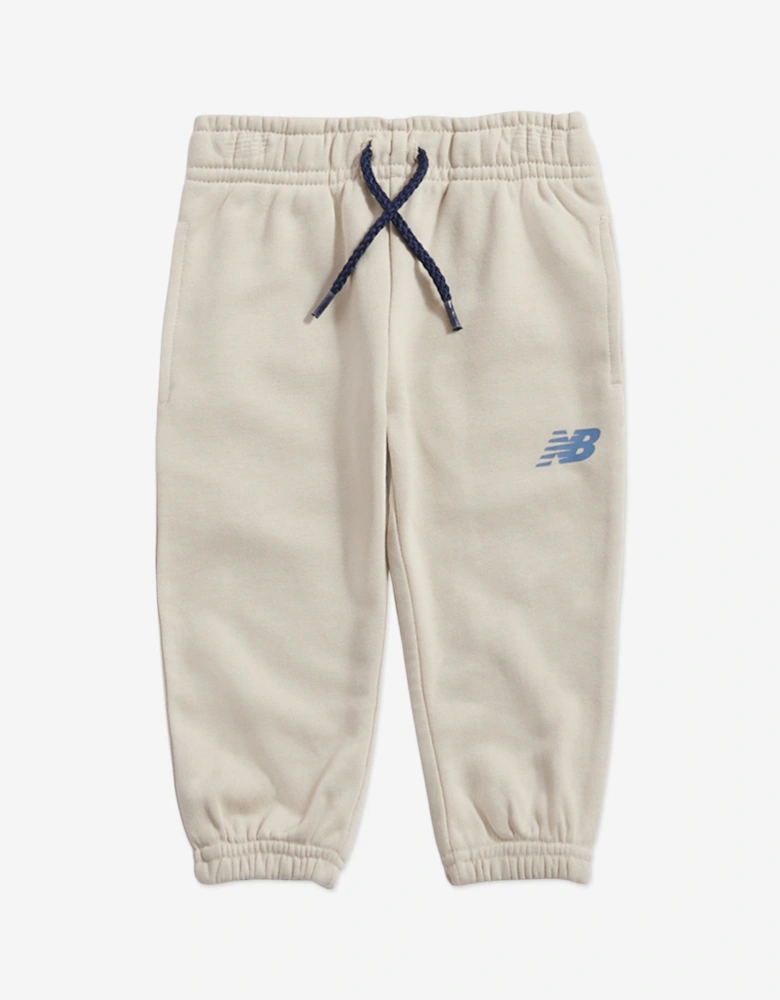 Boys Logo Tracksuit in Beige