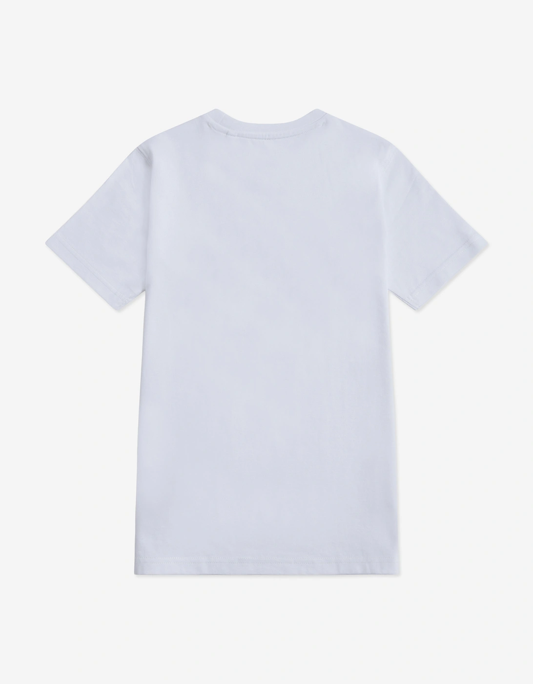 Boys Jersey Stacked Logo T-Shirt in White