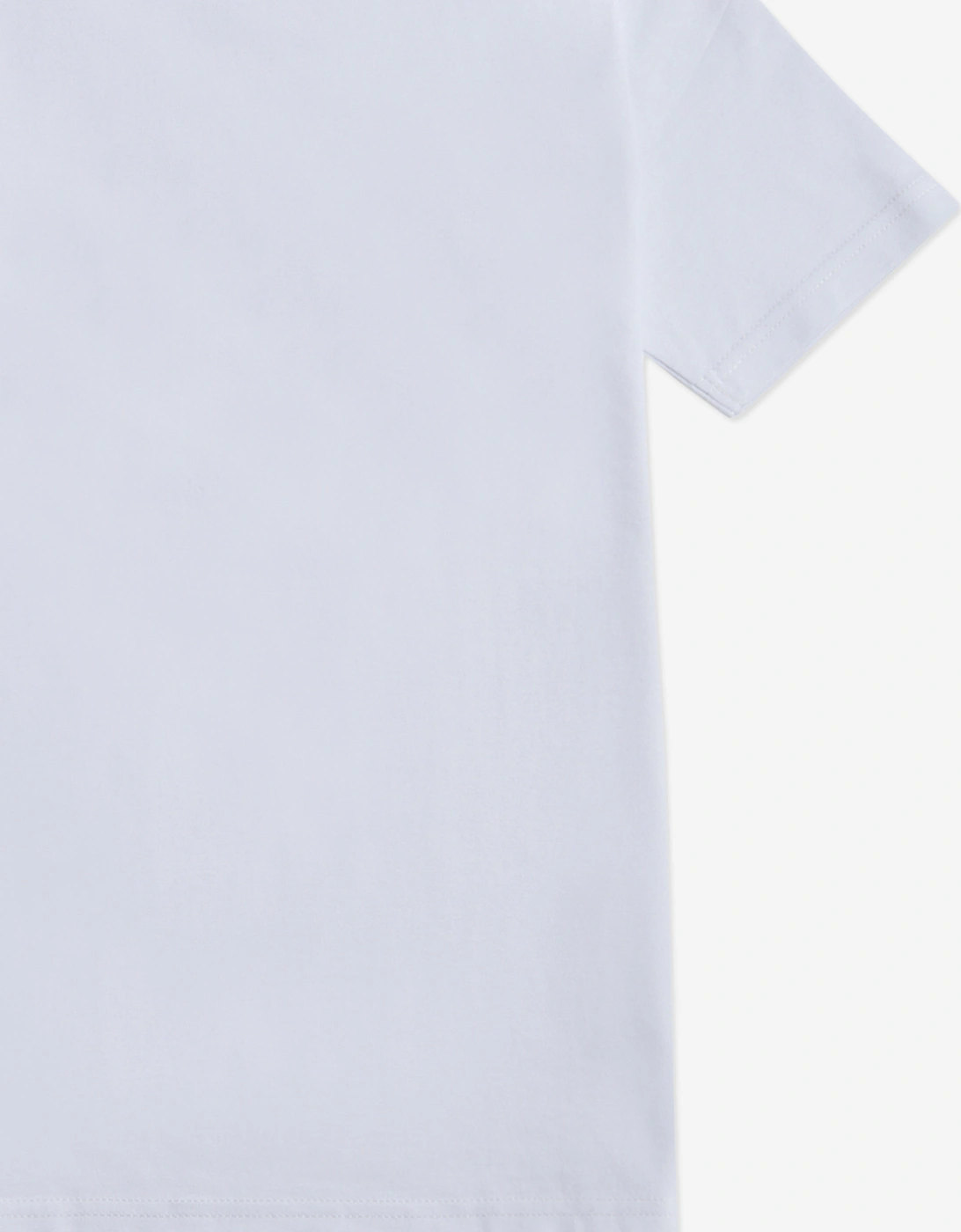 Boys Jersey Stacked Logo T-Shirt in White
