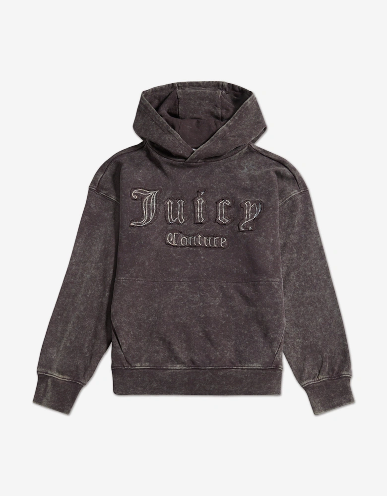 Girls Oversized Hoodie in Grey