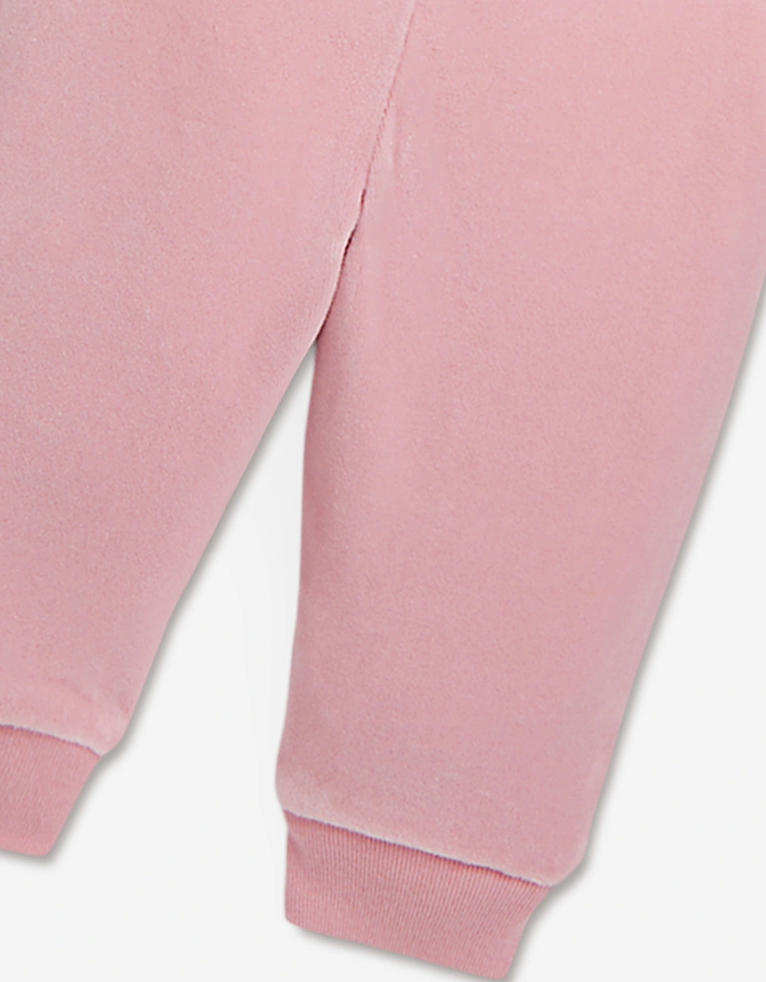 Baby Girls Velour Logo Tracksuit in Pink