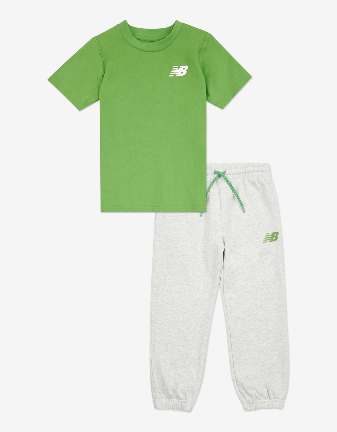 Boys 327 Multi Graphic T-Shirt and Joggers Set in Green, 5 of 4