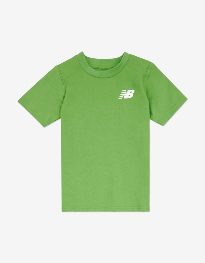 Boys 327 Multi Graphic T-Shirt and Joggers Set in Green