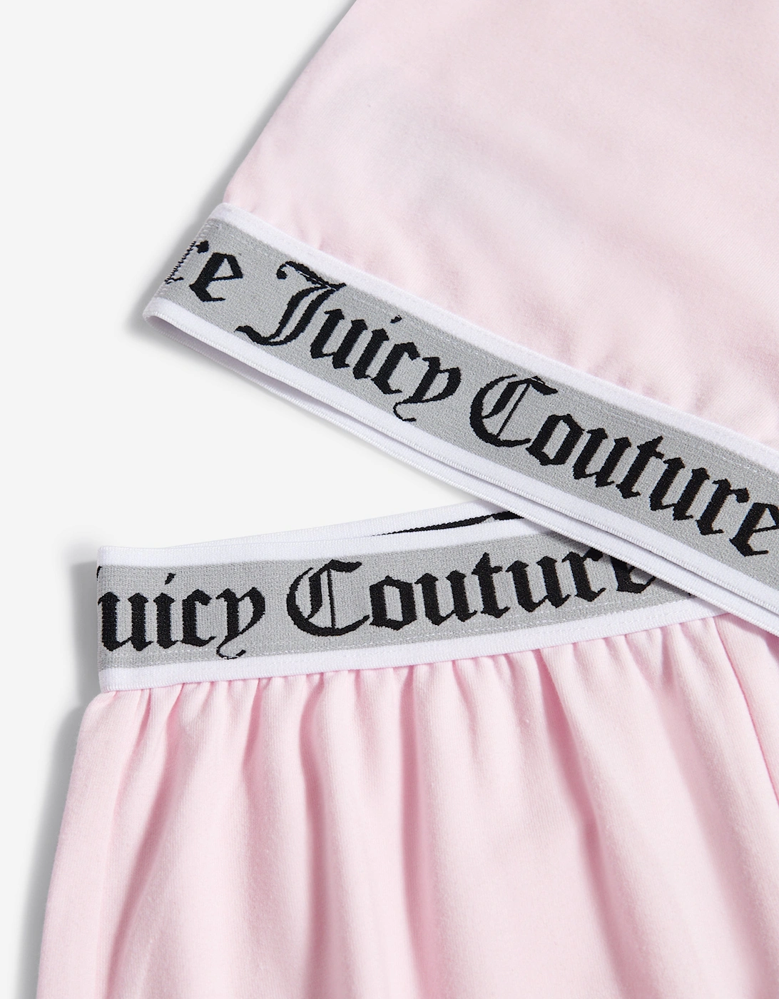 Girls Crop Vest and Wide Leg Pyjama Set in Pink
