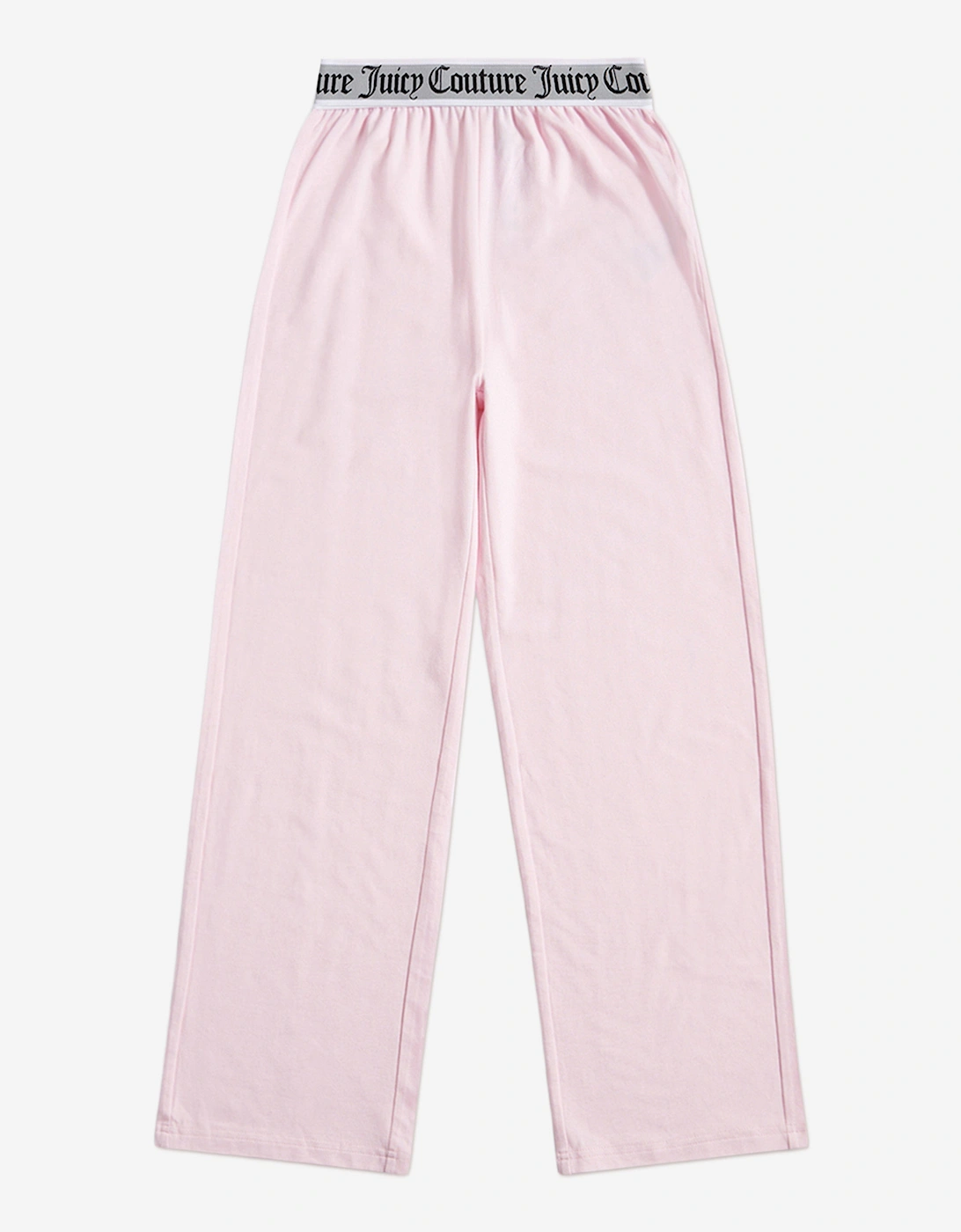 Girls Crop Vest and Wide Leg Pyjama Set in Pink