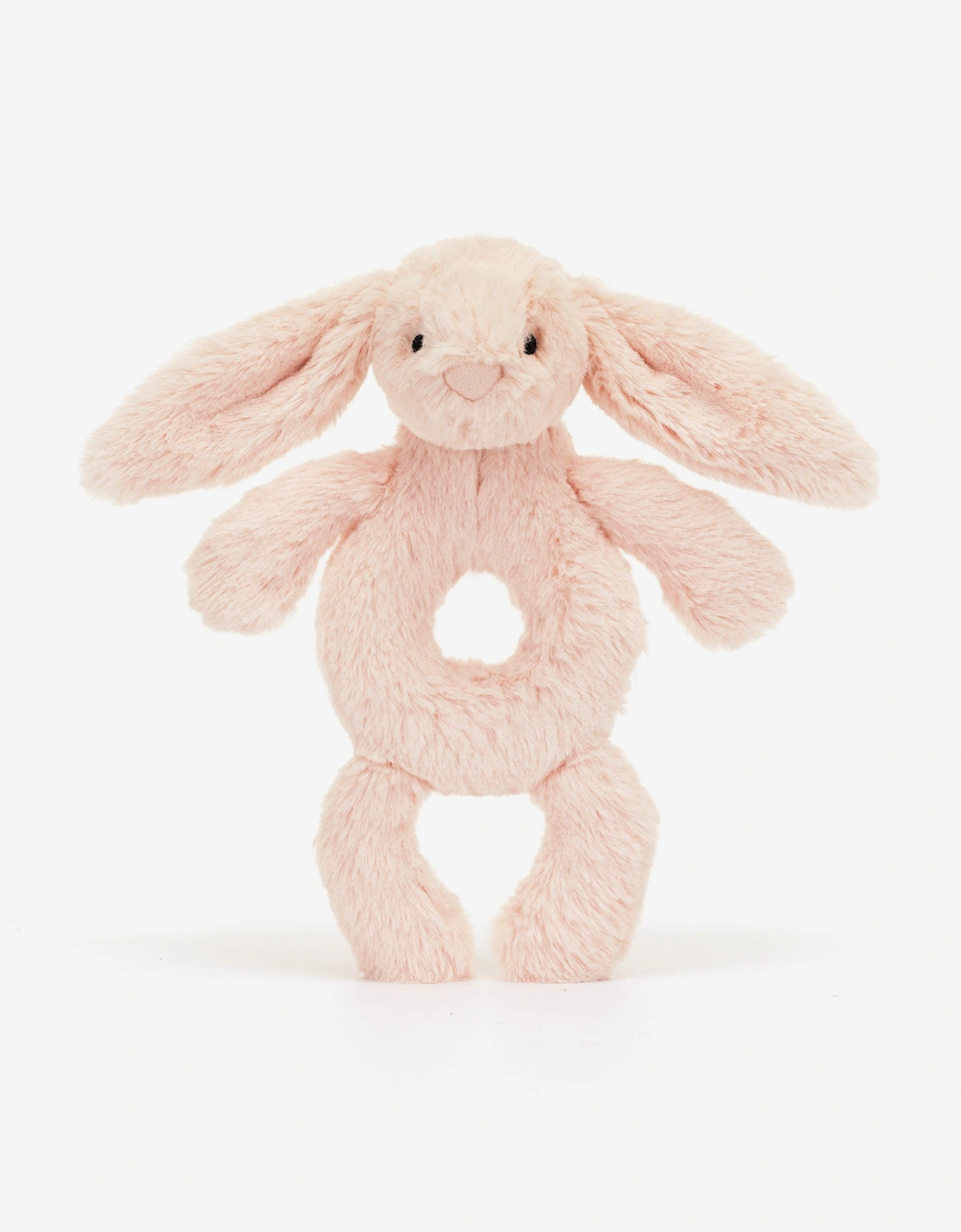 Bashful Blush Bunny Ring Rattle in Pink (18 CM), 6 of 5