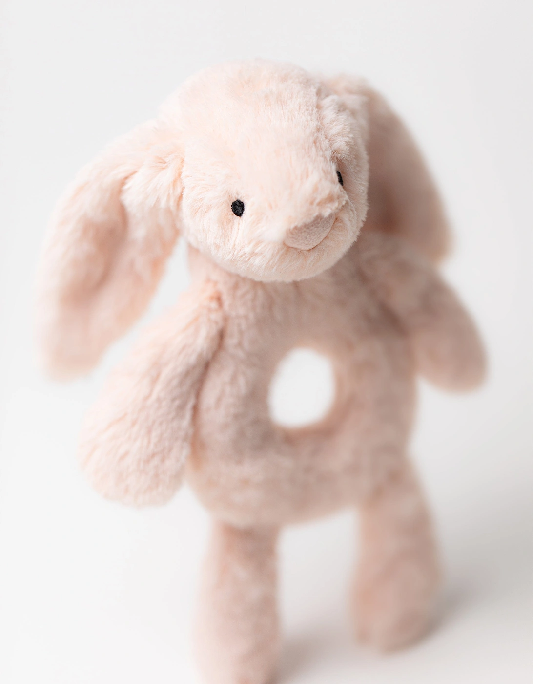 Bashful Blush Bunny Ring Rattle in Pink (18 CM)