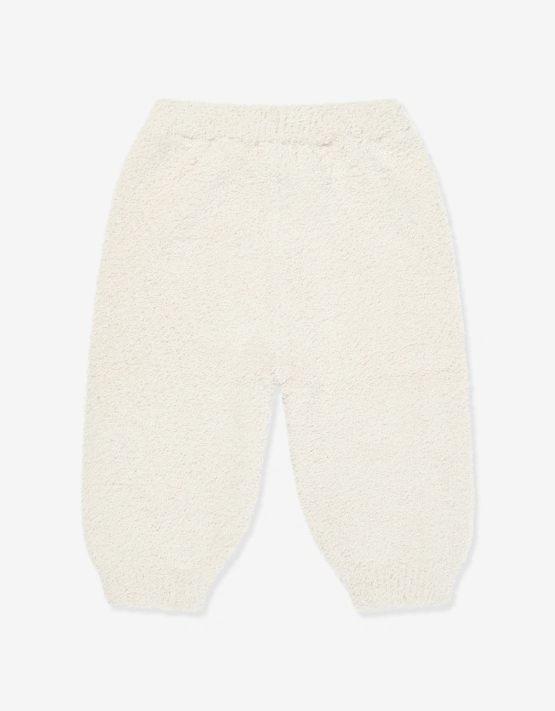 7AM Enfant Baby  Fuzzy Boxy Lounge Pants in Ivory
