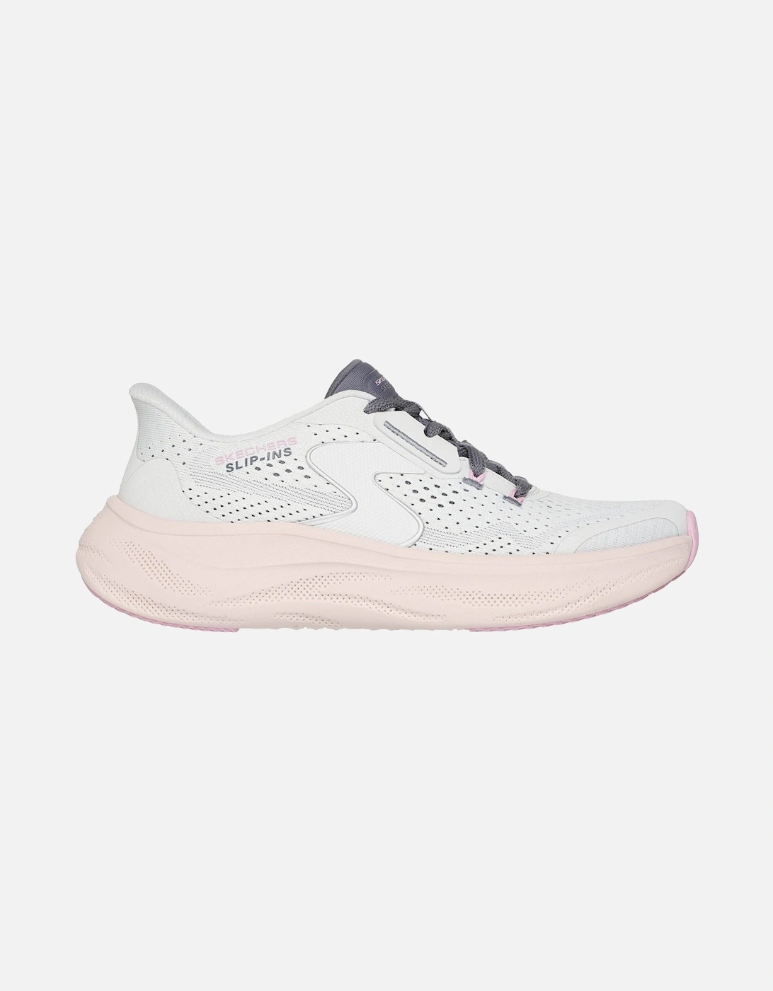 Skech Cloud Plush Horizon Polyester Women's White/Multi Trainers