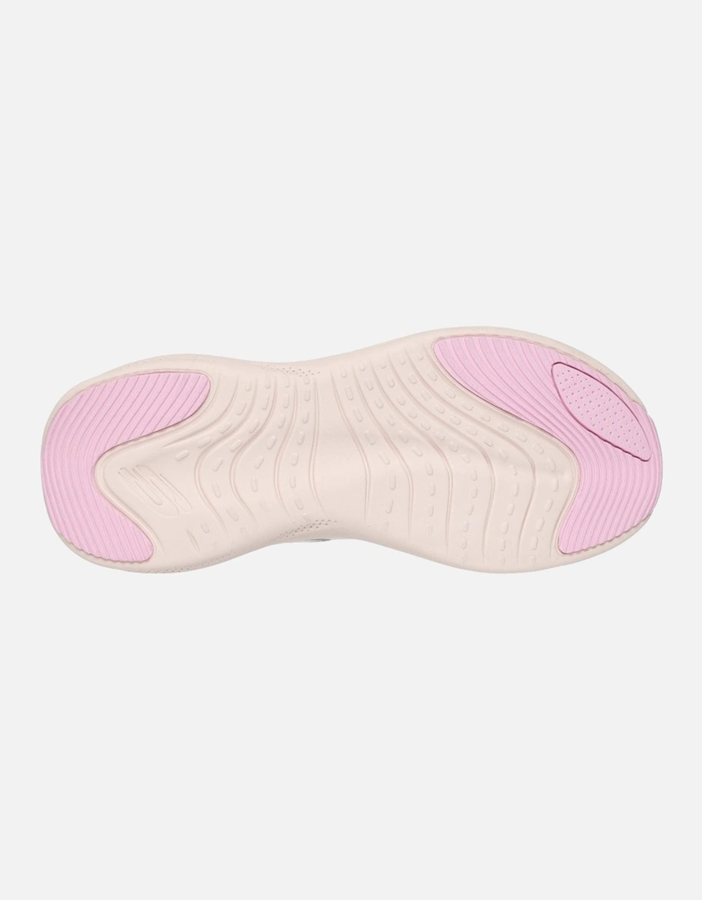 Skech Cloud Plush Horizon Polyester Women's White/Multi Trainers