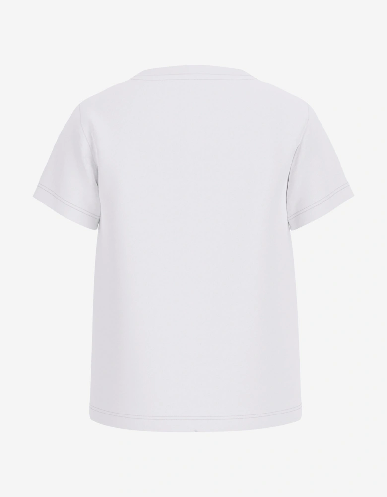 Boys Logo Print T-Shirt in White