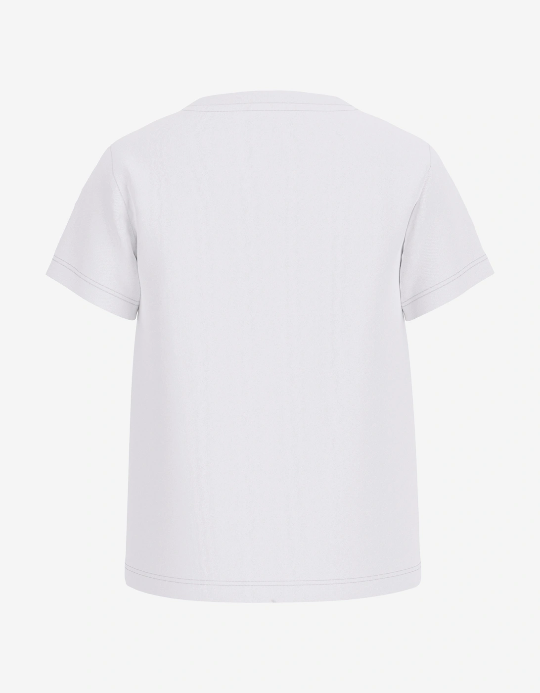 Boys Logo Print T-Shirt in White