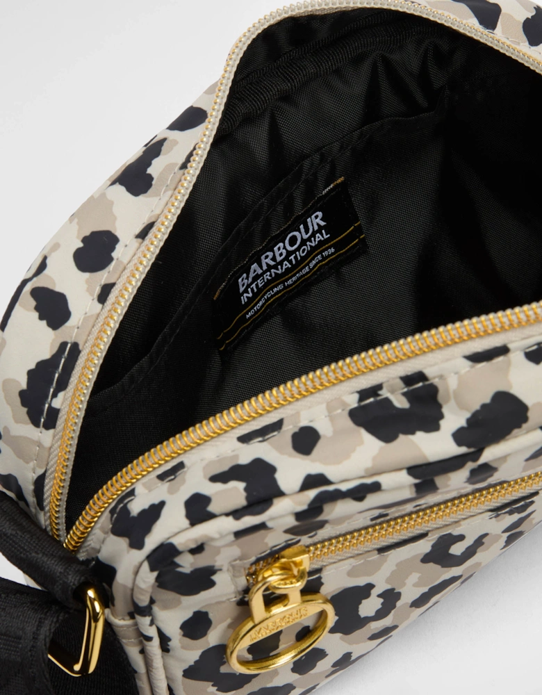 Boulevard Womens Micro Crossbody Bag - Jasmine Leopard