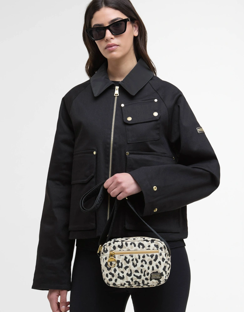 Boulevard Womens Micro Crossbody Bag - Jasmine Leopard