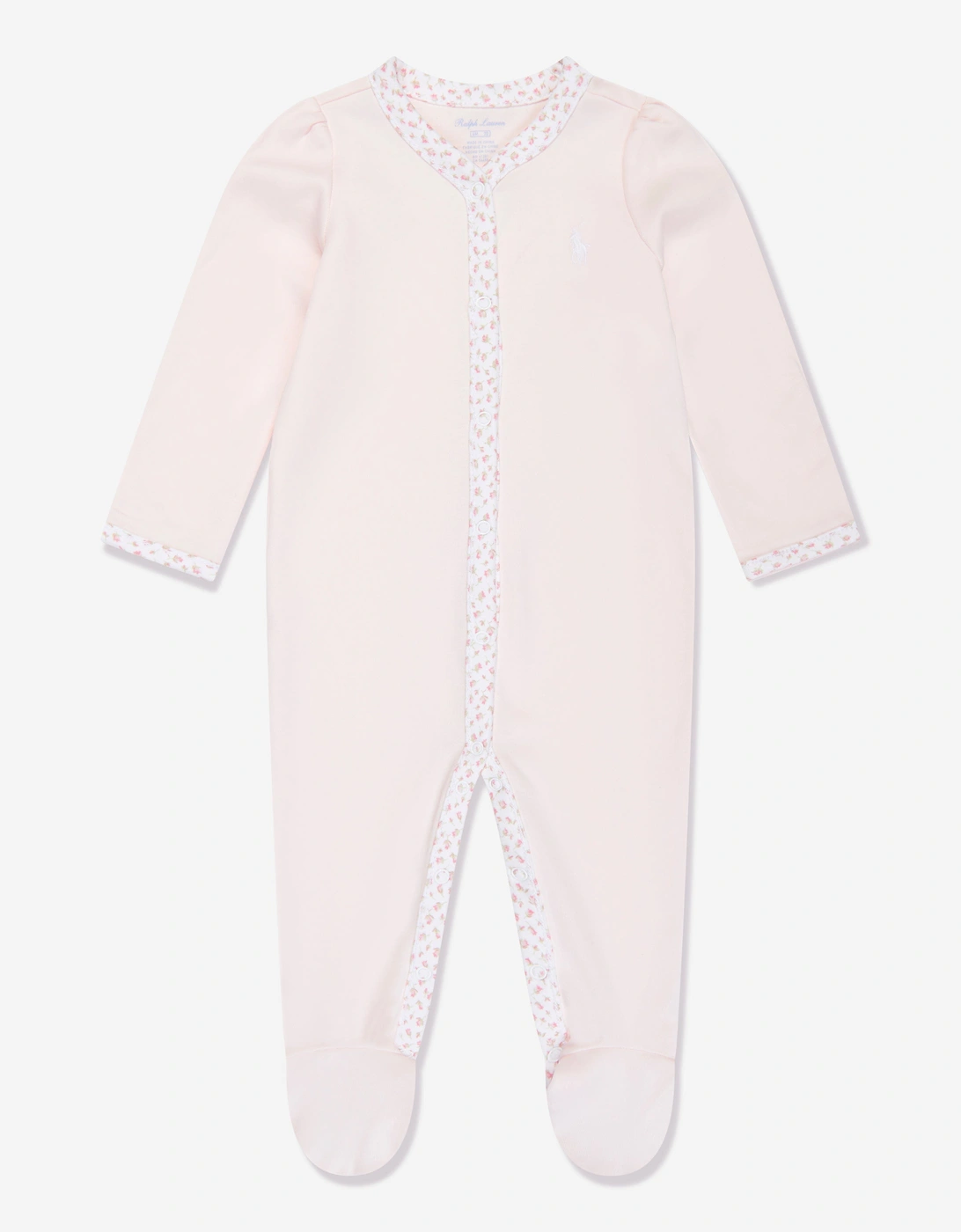 Baby Girls Logo Babygrow in Pink, 9 of 8