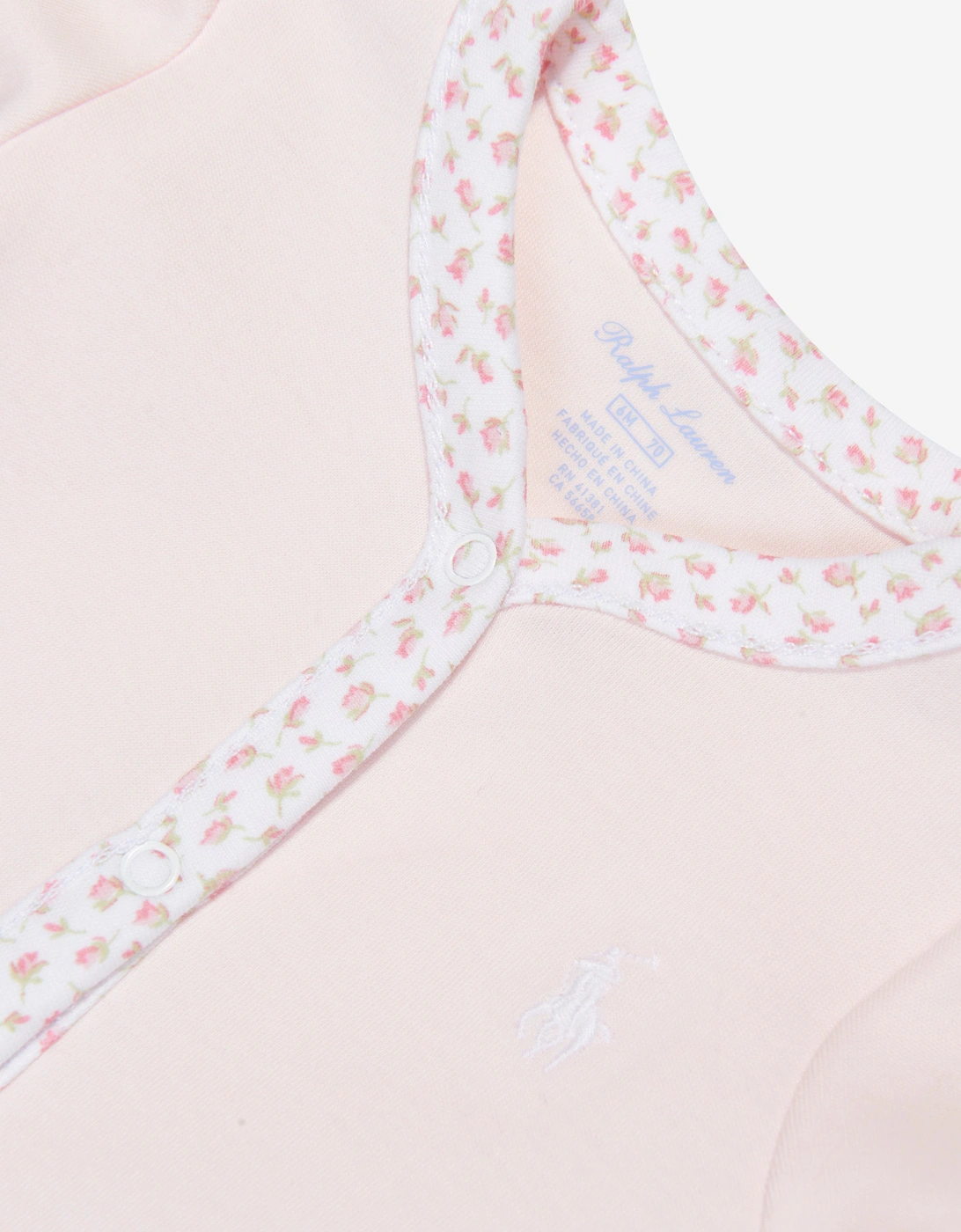 Baby Girls Logo Babygrow in Pink