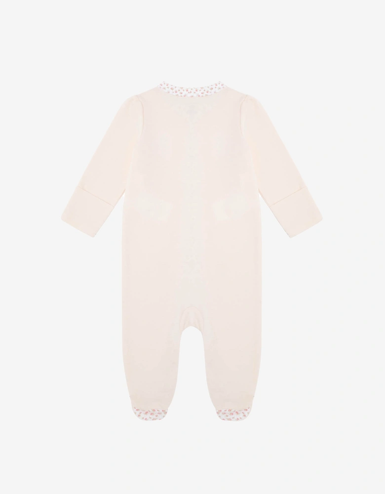 Baby Girls Logo Babygrow in Pink
