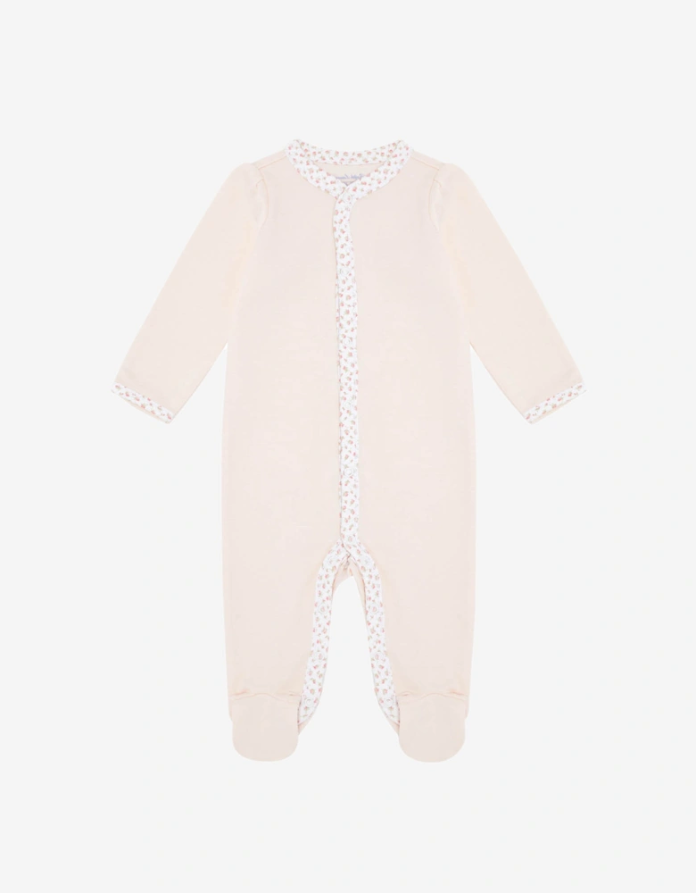 Baby Girls Logo Babygrow in Pink