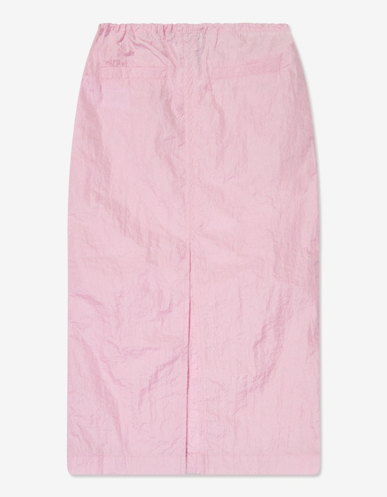 Girls Nylon Skirt in Pink