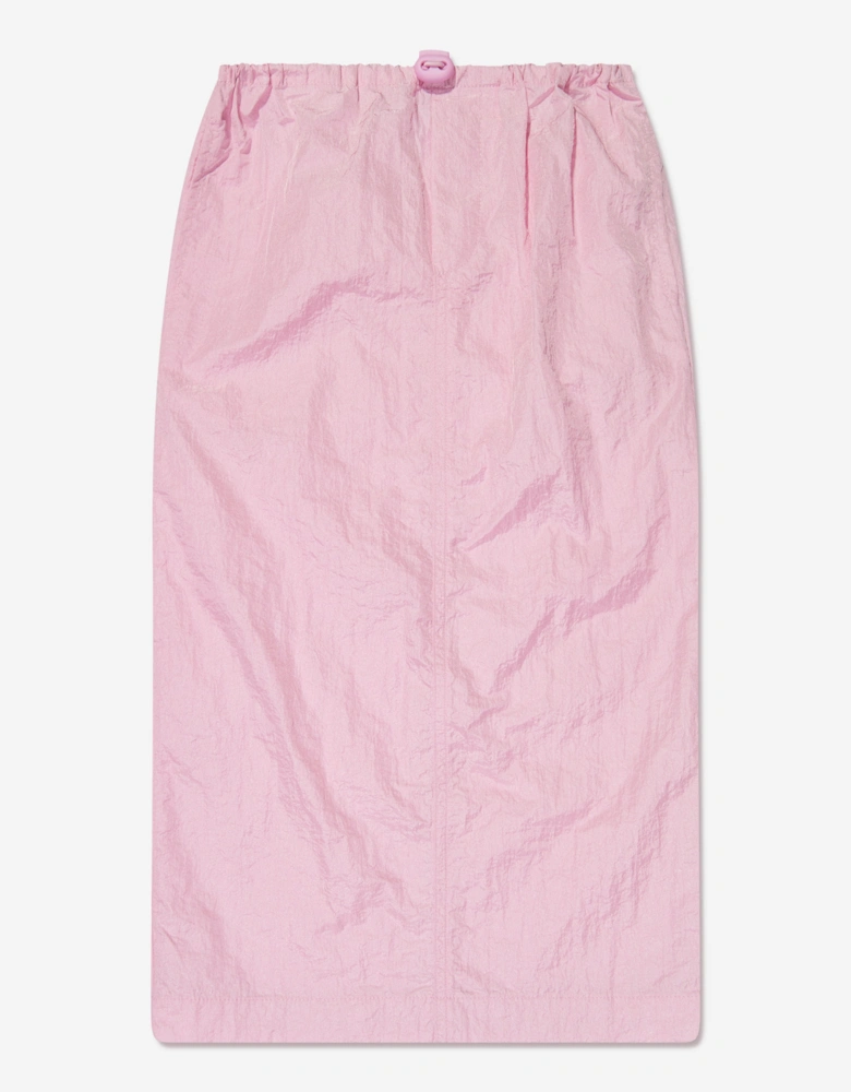 Girls Nylon Skirt in Pink