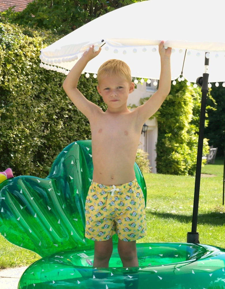 Boys Coconut Swim Shorts in Yellow