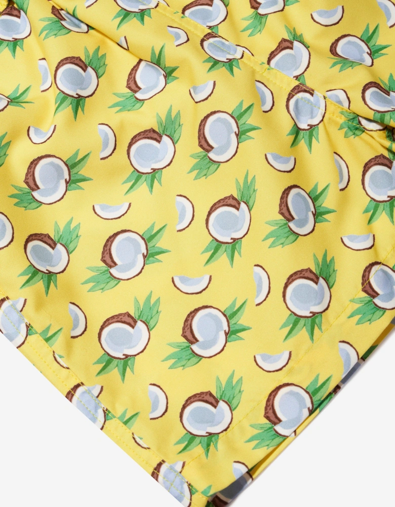 Boys Coconut Swim Shorts in Yellow