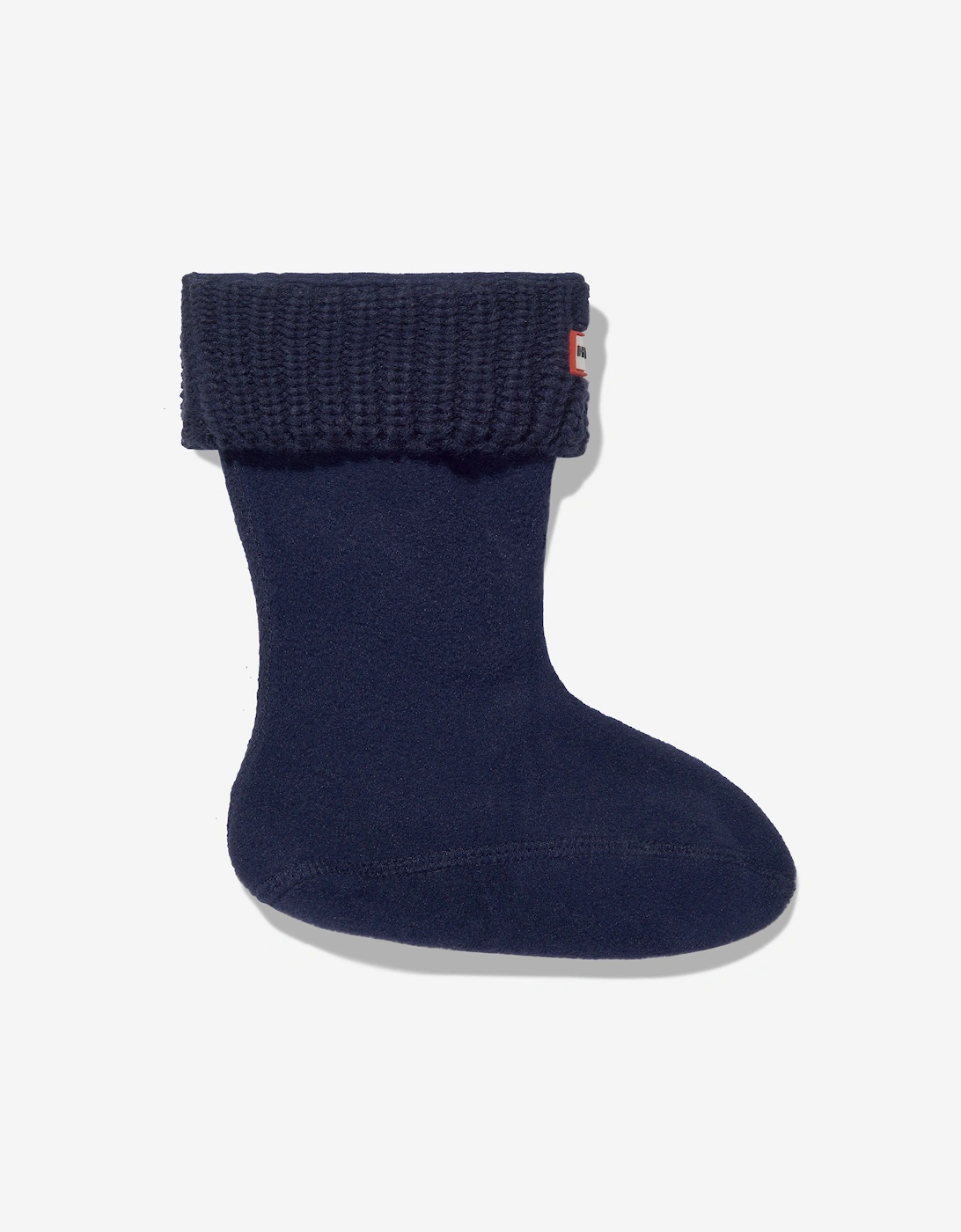 Kids Recycled Half Cardigan Boot Socks in Navy, 5 of 4
