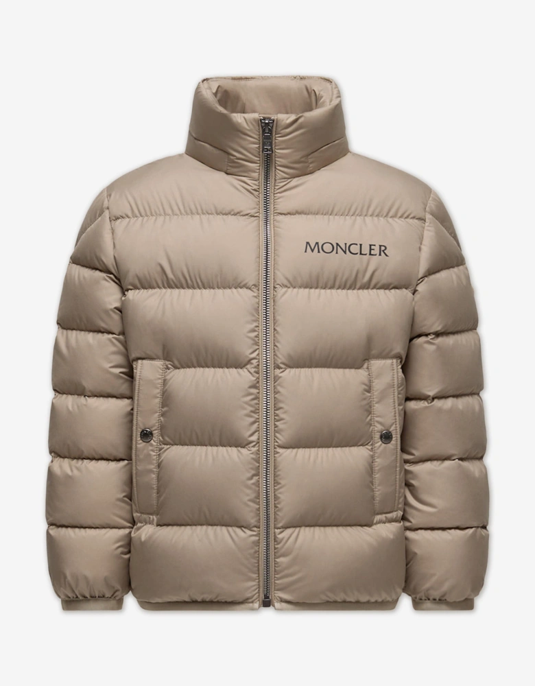Kids Down Padded Bajan Jacket in Beige