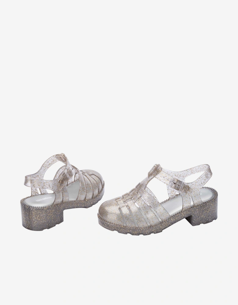 Girls Possession Heel Sandals in Silver