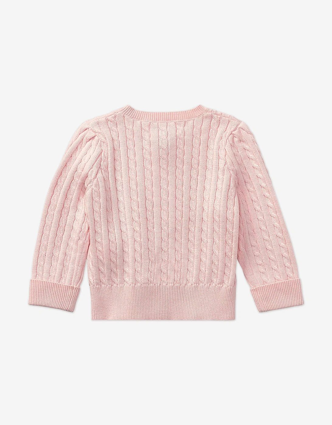 Baby Girls Cable Knit Cardigan in Pink