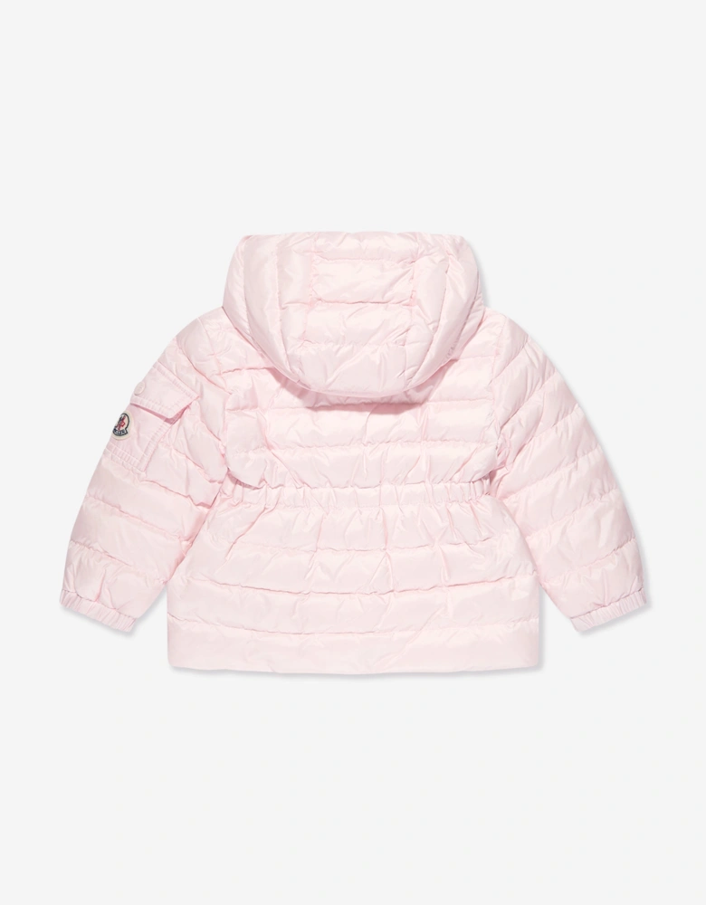 Enfant Baby Girls Down Padded Dalles Jacket in Pink