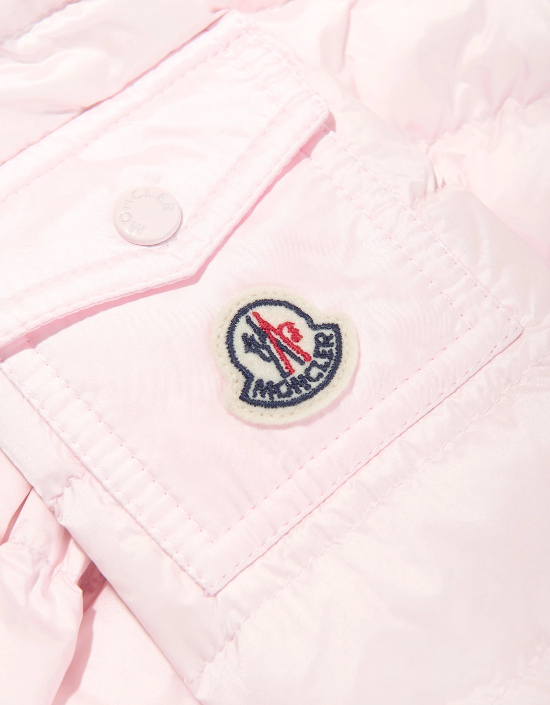 Enfant Baby Girls Down Padded Dalles Jacket in Pink