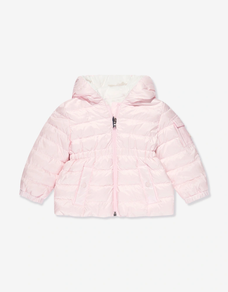 Enfant Baby Girls Down Padded Dalles Jacket in Pink