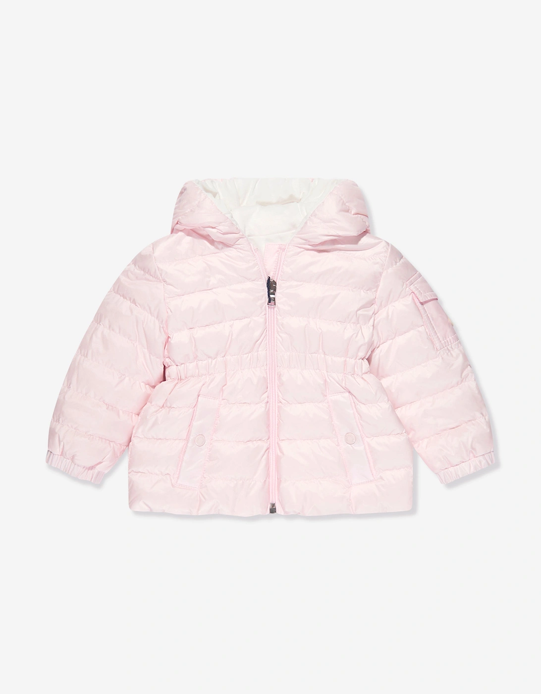 Enfant Baby Girls Down Padded Dalles Jacket in Pink, 5 of 4