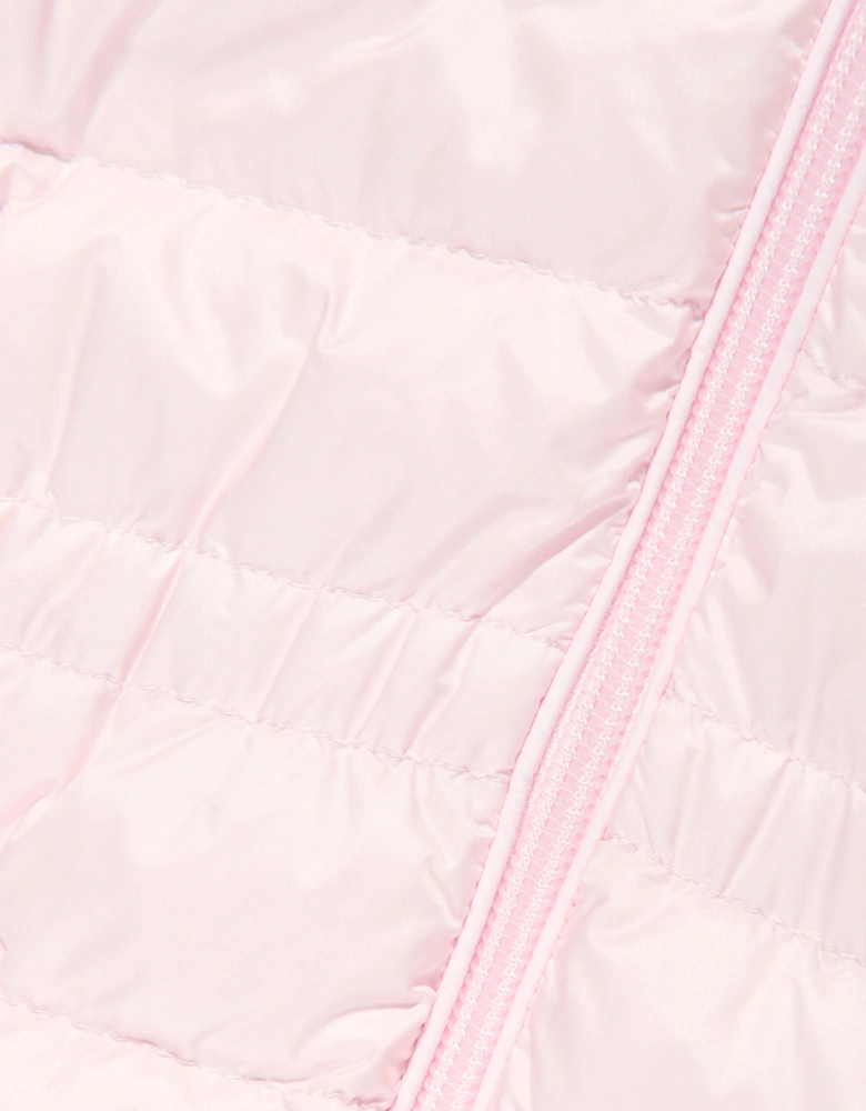 Enfant Baby Girls Down Padded Dalles Jacket in Pink